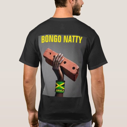JAMAICA UNITE Basic Donker T-shirt (Achterkant)