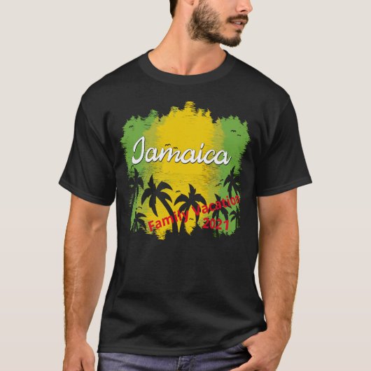 Jamaica Vacation Matching Group Reggae Souvenirs T-shirt (Voorkant)