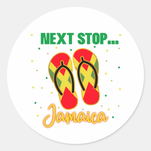Jamaica Vacation Next Stop Jamaica Group Matching Ronde Sticker (Voorkant)
