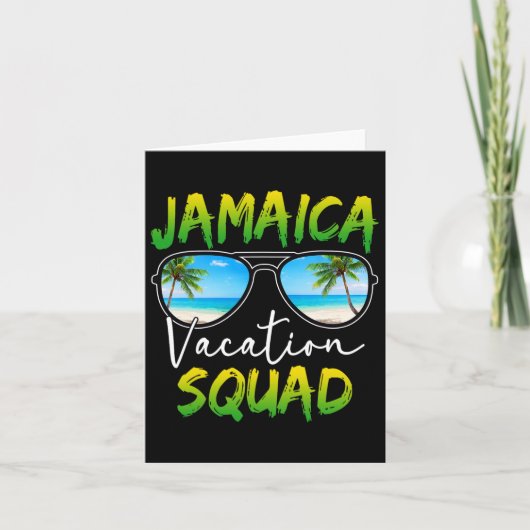 Jamaica Vacation Squad 2025 Matching Group Familie Kaart (Voorkant)