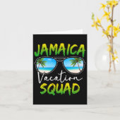 Jamaica Vacation Squad 2025 Matching Group Familie Kaart (Gele Bloem)