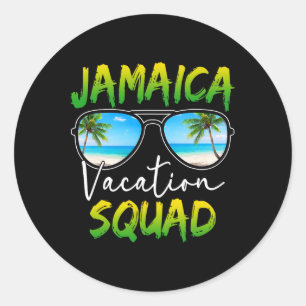 Jamaica Vacation Squad 2025 Matching Group Familie Ronde Sticker