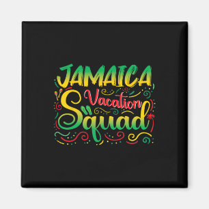 Jamaica Vacation Squad 2025 Outfit Matching Family Magneet