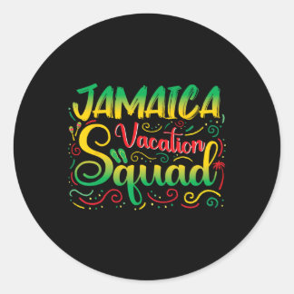 Jamaica Vacation Squad 2025 Outfit Matching Family Ronde Sticker