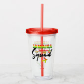 Jamaica Vacation Squad Group Matching Reggae Acryl Drinkbeker (Voorkant)
