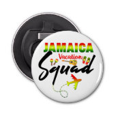 Jamaica Vacation Squad Group Matching Reggae Bot Button Flesopener (Voorkant)