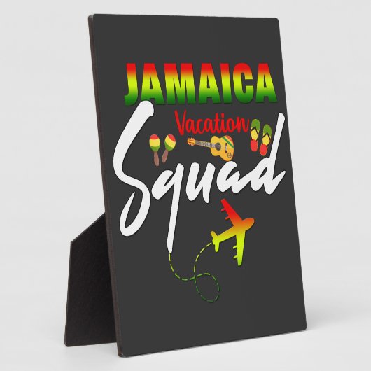 Jamaica Vacation Squad Group Matching Reggae Fotoplaat (Zijkant)
