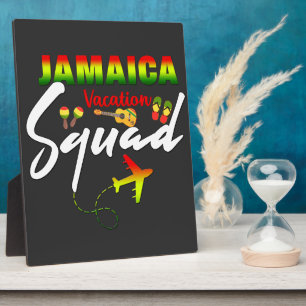Jamaica Vacation Squad Group Matching Reggae Fotoplaat