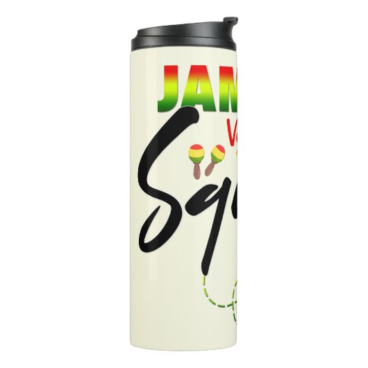 Jamaica Vacation Squad Group Matching Reggae Thermosbeker (Gedraaid links)