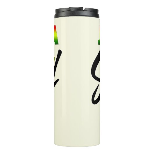 Jamaica Vacation Squad Group Matching Reggae Thermosbeker (Achterkant)