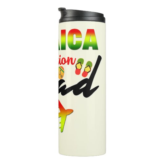 Jamaica Vacation Squad Group Matching Reggae Thermosbeker (Geroteerd rechts)