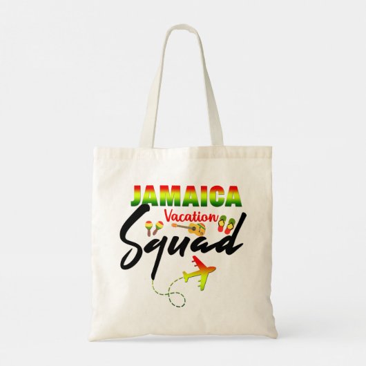 Jamaica Vacation Squad Group Matching Reggae Tote Bag (Achterkant)