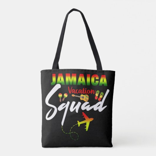 Jamaica Vacation Squad Group Matching Reggae Tote Bag (Achterkant)