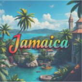 Jamaica vakantie sticker (Voorkant)