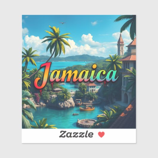 Jamaica vakantie sticker (Vel)