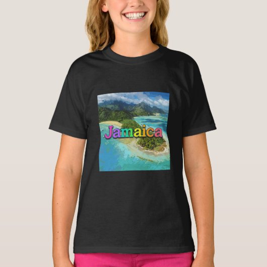 Jamaica vakantie t-shirt (Voorkant)