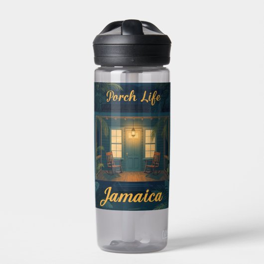 Jamaica veranda leven avond waterfles (Voorkant)