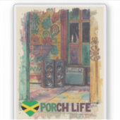 Jamaica veranda leven sticker (Voorkant)