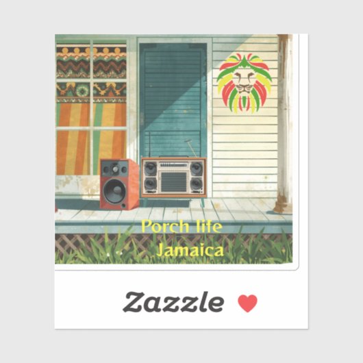 Jamaica veranda leven sticker (Vel)
