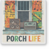 Jamaica veranda leven sticker (Voorkant)