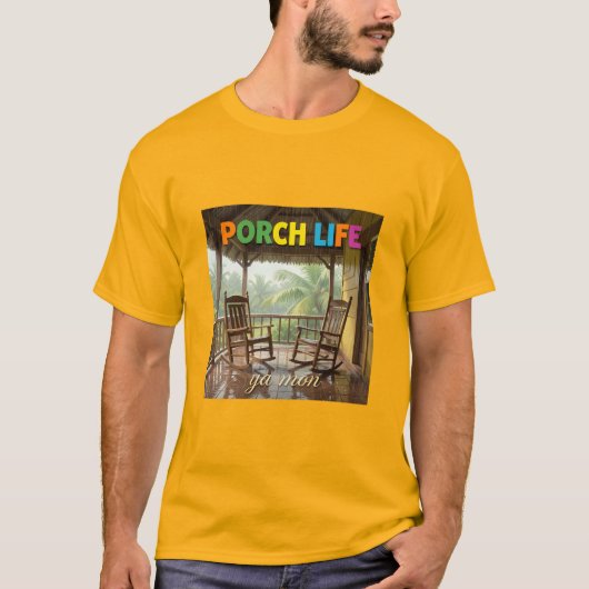 Jamaica veranda leven t-shirt (Voorkant)
