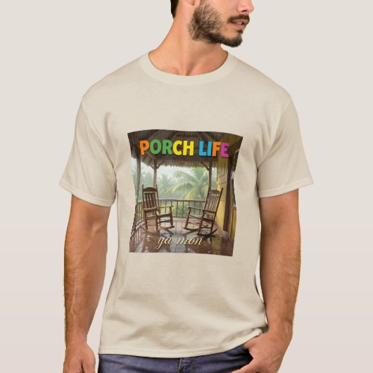 Jamaica veranda leven t-shirt (Voorkant)