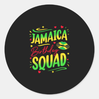 Jamaica Verjaardags Groep Meisjesreis 2025 Vrouwen Ronde Sticker