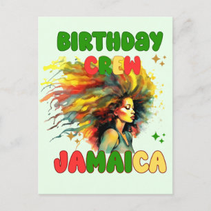 Jamaica Verjaardagsmeisje Matching Reisgroep Briefkaart
