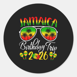 Jamaica Verjaardagsreis Vakantie Zomer 2026 Outfit Ronde Sticker