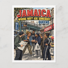 Jamaica Verkeerde Weg Vraag het Iemand Briefkaart