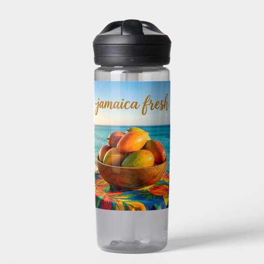 Jamaica verse mango aan zee waterfles (Voorkant)