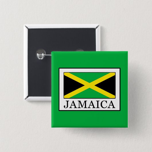 Jamaica Vierkante Button 5,1 Cm (Voorkant /achterkant)
