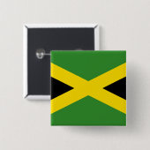 jamaica vierkante button 5,1 cm (Voorkant /achterkant)
