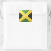 Jamaica vierkante glossy vlag sticker (Tas)