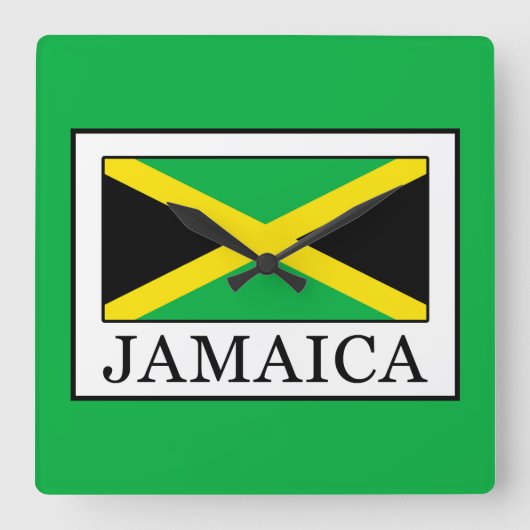 Jamaica Vierkante Klok (Voorkant)