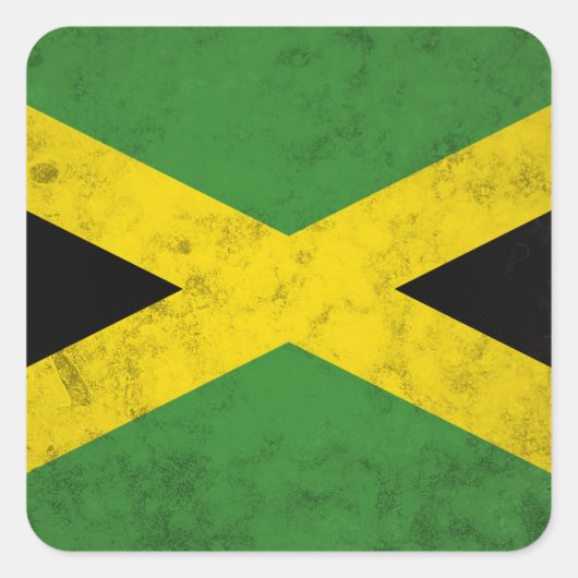 Jamaica Vierkante Sticker (Voorkant)