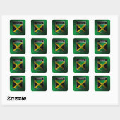 Jamaica Vierkante Sticker (Vel)