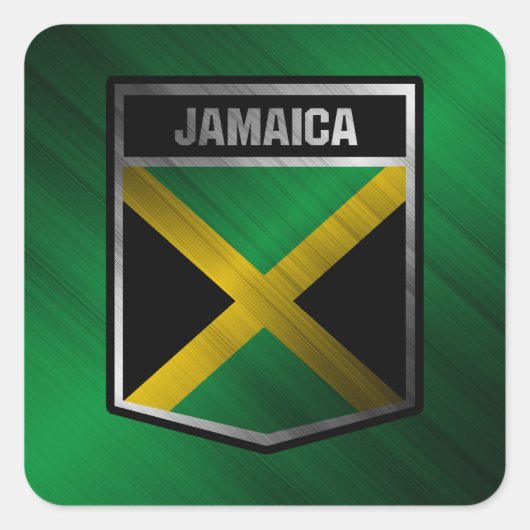 Jamaica Vierkante Sticker (Voorkant)