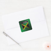 Jamaica Vierkante Sticker (Envelop)