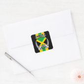 Jamaica Vierkante Sticker (Envelop)