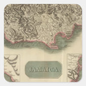 Jamaica Vierkante Sticker (Voorkant)