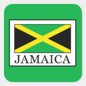 Jamaica Vierkante Sticker (Voorkant)