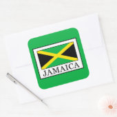 Jamaica Vierkante Sticker (Envelop)