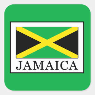 Jamaica Vierkante Sticker