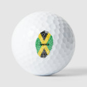 Jamaica vingerafdruk golfballen (Voorkant)
