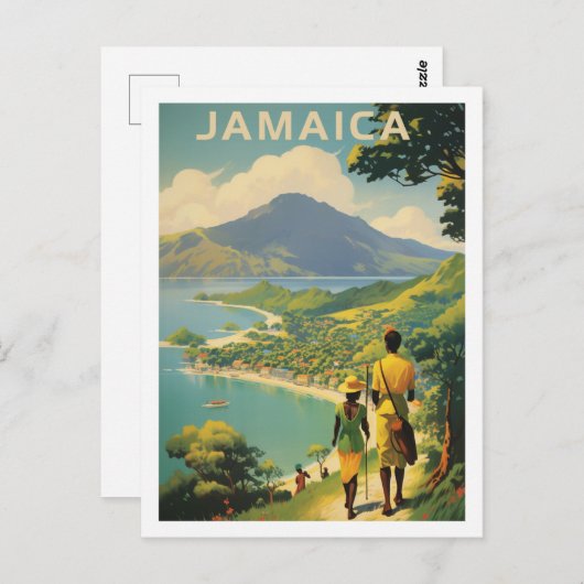 Jamaica Vintage Beroemde Reisplaats Briefkaart (Voorkant / Achterkant)