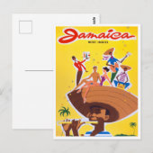 Jamaica vintage-briefkaart briefkaart (Voorkant / Achterkant)