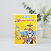 Jamaica vintage-briefkaart briefkaart (Staand voorkant)