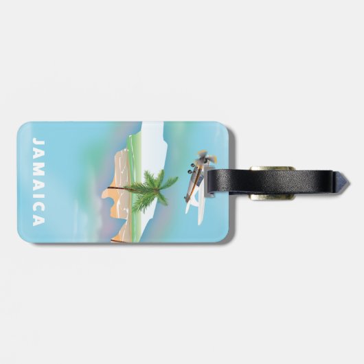 Jamaica Vintage-poster Bagagelabel (Achterkant horizontaal)