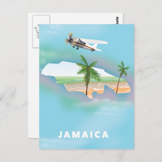 Jamaica Vintage-poster Briefkaart (Voorkant / Achterkant)